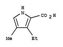 (9ci)-3-乙基-4-甲基-1H-吡咯-2-羧酸结构式_204068-74-6结构式