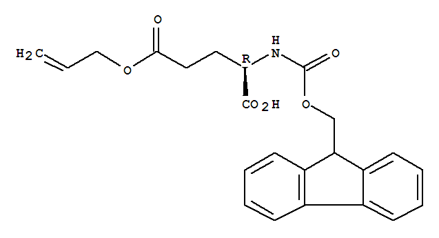 N-[(9H-芴-9-基甲氧基)羰基]-D-谷氨酸5-(2-丙烯-1-基)酯结构式_204251-33-2结构式