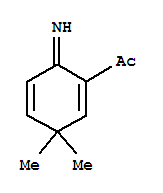 Ethanone, 1-(6-imino-3,3-dimethyl-1,4-cyclohexadien-1-yl)-(9ci) Structure,204390-36-3Structure