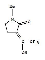 (9ci)-1-甲基-3-(2,2,2-三氟-1-羟基亚乙基)-2-吡咯烷酮结构式_204448-78-2结构式