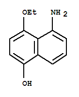 (9ci)-5-氨基-4-乙氧基-1-萘酚结构式_204453-42-9结构式