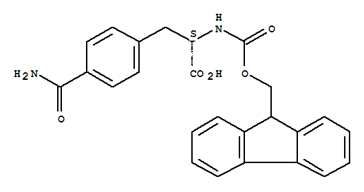 4-(氨基羰基)-N-[(9H-芴-9-基甲氧基)羰基]-L-苯丙氨酸结构式_204716-17-6结构式