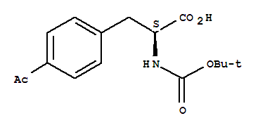 4-乙酰基-N-{[(2-甲基-2-丙基)氧基]羰基}-L-苯丙氨酸结构式_204856-73-5结构式