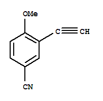 (9ci)-3-乙炔-4-甲氧基-苯甲腈结构式_204919-70-0结构式