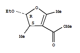 顺式-(9ci)-5-乙氧基-4,5-二氢-2,4-二甲基-3-呋喃羧酸甲酯结构式_204982-16-1结构式