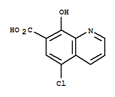 7-Quinolinecarboxylicacid,5-chloro-8-hydroxy-(9ci) Structure,205040-62-6Structure