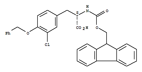 (S)-3-(4-benzyloxy-3-chloro-phenyl)-2-(9h-fluoren-9-ylmethoxycarbonylamino)-propionic acid Structure,205181-81-3Structure