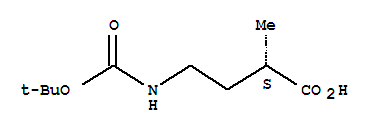 (s)-(9ci)-4-[[(1,1-二甲基乙氧基)羰基]氨基]-2-甲基-丁酸结构式_205808-16-8结构式