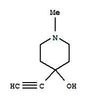 1-Methyl-4-ethynylpiperidin-4-ol Structure,20734-46-7Structure