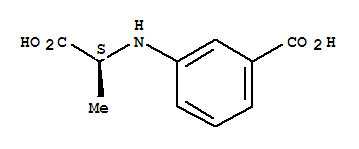 (9ci)-3-[[(1s)-1-羧基乙基]氨基]-苯甲酸结构式_207452-93-5结构式