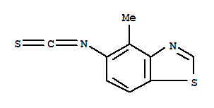 Benzothiazole, 5-isothiocyanato-4-methyl-(9ci)Structure,208458-48-4Structure Benzothiazole, 5-isothiocyanato-4-methyl-(9ci) Structure,208458-48-4Structure