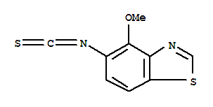 Benzothiazole, 5-isothiocyanato-4-methoxy-(9ci)Structure,208458-63-3Structure Benzothiazole, 5-isothiocyanato-4-methoxy-(9ci) Structure,208458-63-3Structure