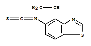 (9ci)-4-乙烯-5-异硫代氰酰基-苯并噻唑结构式_208458-73-5结构式