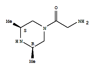 Piperazine, 1-(aminoacetyl)-3,5-dimethyl-, (3r,5s)-rel-(9ci) Structure,208468-77-3Structure