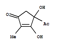 (9ci)-4-乙酰基-3,4-二羟基-2-甲基-2-环戊烯-1-酮结构式_209122-21-4结构式