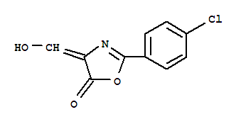 5(4H)-oxazolone, 2-(4-chlorophenyl)-4-(hydroxymethylene)- Structure,209742-75-6Structure