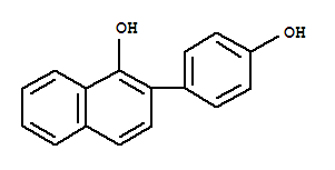 (9ci)-2-(4-羟基苯基)-1-萘酚结构式_209848-37-3结构式