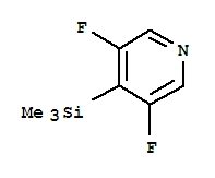 (9CI)-3,5-二氟-4-(三甲基甲硅烷基)-吡啶结构式_210169-19-0结构式