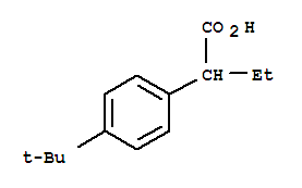 Benzeneacetic acid, 4-(1,1-dimethylethyl)--alpha--ethyl-(9ci) Structure,211314-96-4Structure