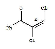 (2e)-(9ci)-2,3-二氯-1-苯基-2-丙烯-1-酮结构式_211322-72-4结构式