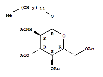 Dodecyl 2-acetamido-3,4,6-tri-o-acetyl-2-deoxy-β-d-glucopyranoside Structure,211567-22-5Structure