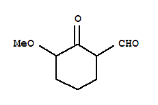 Cyclohexanecarboxaldehyde, 3-methoxy-2-oxo-(9ci) Structure,212762-69-1Structure