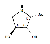 Ethanone, 1-[(2s,3s,4s)-3,4-dihydroxy-2-pyrrolidinyl]-(9ci) Structure,213314-75-1Structure