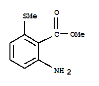 (9ci)-2-氨基-6-(甲基硫代)-苯甲酸甲酯结构式_213340-66-0结构式