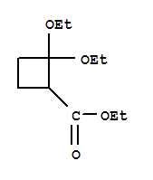 (9ci)-2,2-二乙氧基-环丁烷羧酸乙酯结构式_213478-57-0结构式