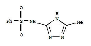 Benzenesulfonamide, n-(5-methyl-s-triazol-3-yl)-(8ci) Structure,21357-99-3Structure