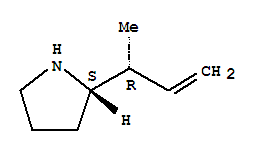 (2S)-rel-(9CI)-2-[(1R)-1-甲基-2-丙烯基]-吡咯烷结构式_213616-40-1结构式