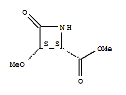 (2r,3r)-rel-(9ci)-3-甲氧基-4-氧代-2-氮杂丁烷羧酸甲酯结构式_214215-64-2结构式