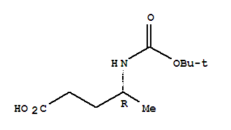 Pentanoic acid, 4-[[(1,1-dimethylethoxy)carbonyl]amino]-, (4r)-(9ci) Structure,214402-34-3Structure