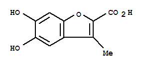 (8ci)-5,6-二羟基-3-甲基-2-苯并呋喃羧酸结构式_21452-90-4结构式