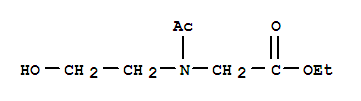 Glycine, n-acetyl-n-(2-hydroxyethyl)-, ethyl ester Structure,214709-54-3Structure