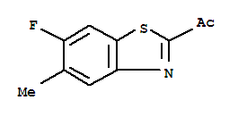 Ethanone, 1-(6-fluoro-5-methyl-2-benzothiazolyl)-(9ci) Structure,214854-88-3Structure