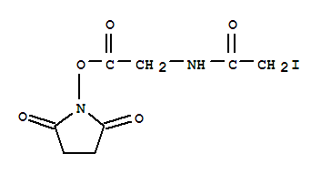 2,5-二氧代-1-吡咯烷基N-(碘乙酰基)甘氨酸酯结构式_215099-66-4结构式