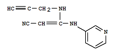 (9ci)-3-(2-丙炔氨基)-3-(3-吡啶氨基)-2-丙烯腈结构式_215944-40-4结构式