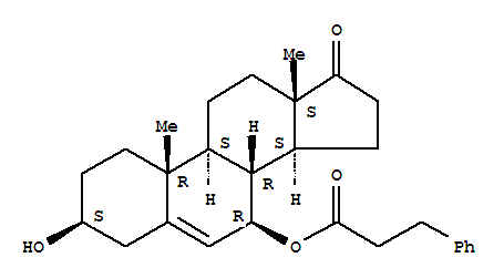 3-Hydroxy-17-oxoandrost-5-en-7-yl 3-phenylpropanoate Structure,216062-80-5Structure