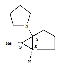 rel-(9ci)-1-[(1r,5r,6r)-6-甲基双环[3.1.0]-1-己基]-吡咯烷结构式_216314-48-6结构式