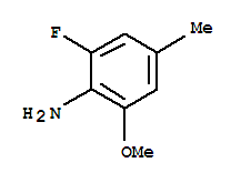 Benzenamine, 2-fluoro-6-methoxy-4-methyl-(9ci) Structure,217314-46-0Structure