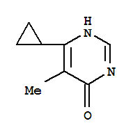 (8ci)-6-环丙基-5-甲基-4-羟基嘧啶结构式_21741-39-9结构式