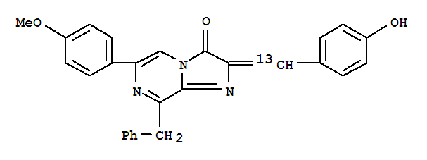 Imidazo[1,2-a]pyrazin-3(2h)-one, 2-[(4-hydroxyphenyl)methylene-13c]-6-(4-methoxyphenyl)-8-(phenylmethyl)-(9ci) Structure,217481-44-2Structure