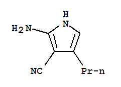 (9ci)-2-氨基-4-丙基-1H-吡咯-3-甲腈结构式_217954-67-1结构式