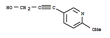 (9ci)-3-(6-甲氧基-3-吡啶)-2-丙炔-1-醇结构式_218593-95-4结构式