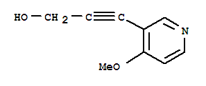 (9ci)-3-(4-甲氧基-3-吡啶)-2-丙炔-1-醇结构式_218593-96-5结构式