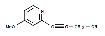 (9ci)-3-(4-甲氧基-2-吡啶)-2-丙炔-1-醇结构式_218594-30-0结构式