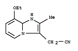 (9ci)-8-乙氧基-1,8a-二氢-2-甲基-咪唑并[1,2-a]吡啶-3-乙腈结构式_218920-84-4结构式