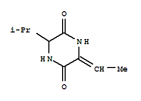 (9ci)-3-亚乙基-6-(1-甲基乙基)-2,5-哌嗪二酮结构式_219541-93-2结构式