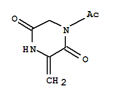 (9ci)-1-乙酰基-3-亚甲基-2,5-哌嗪二酮结构式_219608-32-9结构式